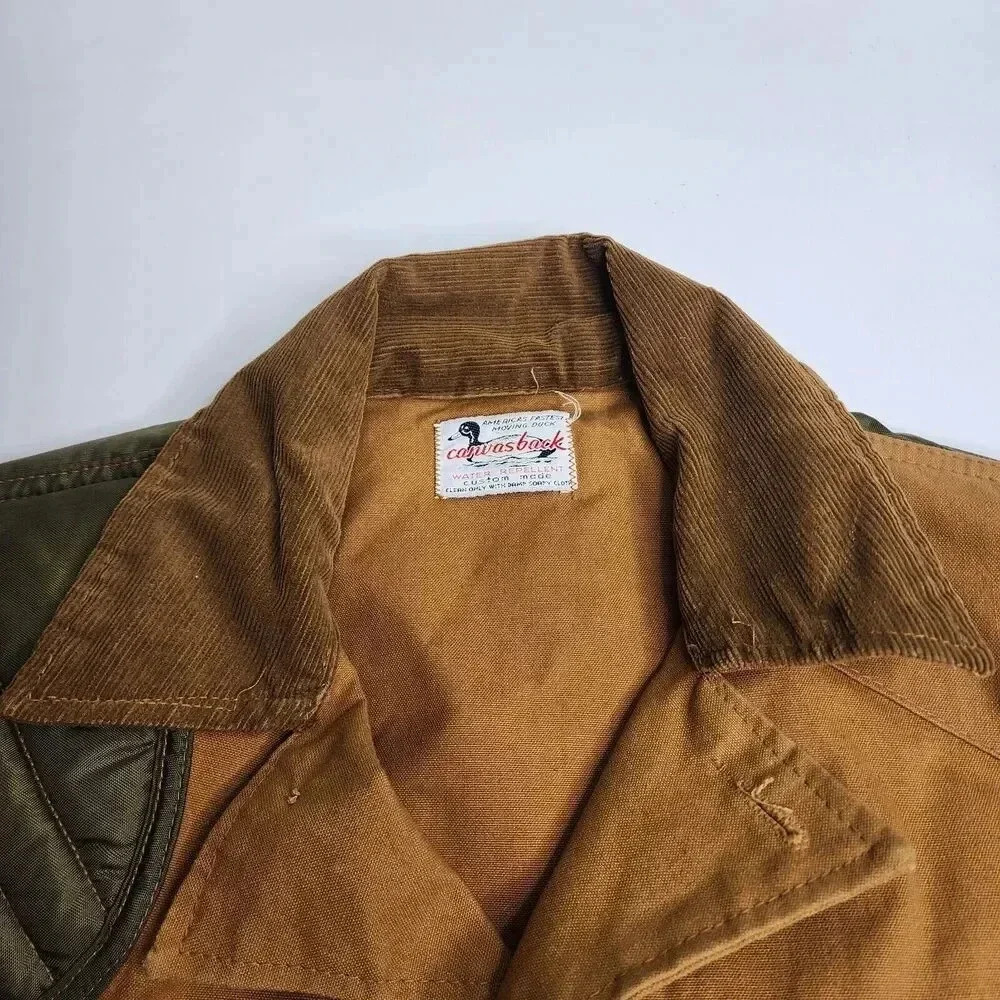 Canvasback Water Repellent Shooting Jacket Hunting Duck Fishing Waxed Sz Medium - Picture 6 of 16